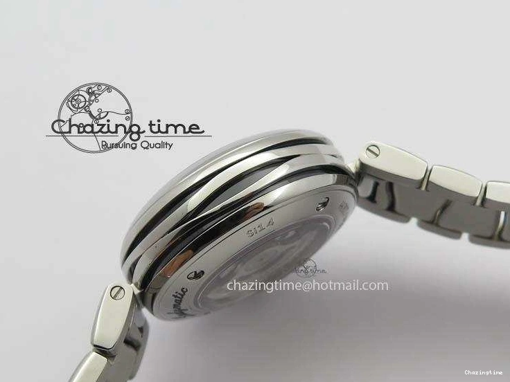 0106 De Ville Lady 34mm SS V6F 1:1 Best Edition Black MOP Dial On SS Bracelet SEIKO NH05A UrbanStyle 8152